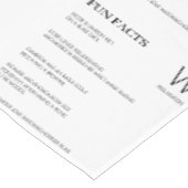 モダンおもしろい事実モノグラムの感謝祭 テーブルクロス (アングル)