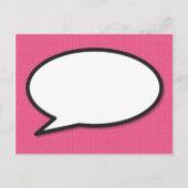 モダンおもしろい写真ベビージャーピンク インビテーションポストカード (裏面)