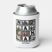 モダンおもしろい可愛い奈々8フォトコラージュ 缶クーラー (缶正面)