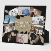 モダンおもしろい年1回家族の記念写真コラージュ フォトプラーク (側面)