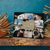 モダンおもしろい年1回家族の記念写真コラージュ フォトプラーク (側面)