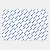 モダンおもしろい引用文タイポグラフィ60誕生日 ラッピングペーパーシート (正面2)