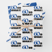 モダンおもしろい引用文タイポグラフィ60誕生日 ラッピングペーパーシート (インサイチュ)