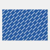 モダンおもしろい引用文タイポグラフィ70誕生日 ラッピングペーパーシート (正面3)