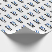 モダンおもしろい引用文タイポグラフィ70誕生日 ラッピングペーパー (角)