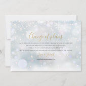 モダンおもしろい新規計画更新日の変更 セーブザデート (裏面)