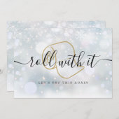 モダンおもしろい新規計画更新日の変更 セーブザデート (正面/裏面)