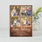 モダンおもしろい書道の木4枚 シーズンカード (スタンド正面)