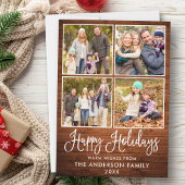 モダンおもしろい書道の木4枚 シーズンカード