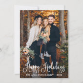 モダンおもしろい書道家写真 シーズンカード (正面)