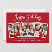 モダンおもしろい書道赤3枚 シーズンカード (正面)