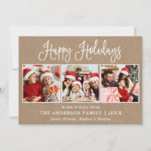 モダンおもしろい書道3写真クラフト シーズンカード (正面)