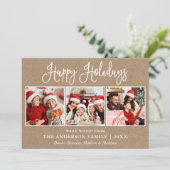 モダンおもしろい書道3写真クラフト シーズンカード (スタンド正面)