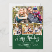 モダンおもしろい書道4フォトグリーン シーズンカード (正面)