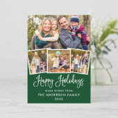 モダンおもしろい書道4フォトグリーン シーズンカード (スタンド正面)