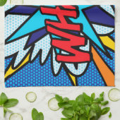 モダンおもしろい漫画ブックアポップ・アートのートWHAM キッチンタオル (折り畳み)