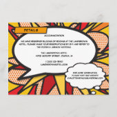 モダンおもしろい漫画ブック結婚の詳細情報 エンクロージャーカード (裏面)