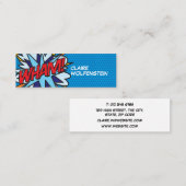 モダンおもしろい漫画ブックWHAM スキニー名刺 (正面/裏面)