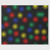 モダンおもしろい白熱［赤熱］光を放つ《写真》ぼけ味クリスマスライトフェスティバル ラッピングペーパー (フラット)