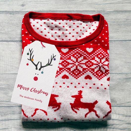 モダンおもしろい白 ギフトタグ