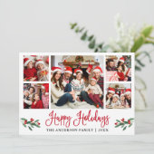 モダンおもしろい赤い書道5枚 シーズンカード (スタンド正面)