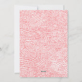 モダンおもしろい赤白ハッピークリスマスフォト縁ど シーズンカード (裏面)