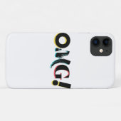 モダンおもしろい鮮やかOMGはっきりしたのトレンディーデザイン! Case-Mate iPhoneケース (裏面(横))