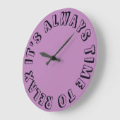 モダンおもしろい～するのに時間がかかるリラックス ラージ壁時計 (傾斜)