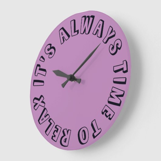 モダンおもしろい~するのに時間がかかるリラックス ラージ壁時計 (傾斜)