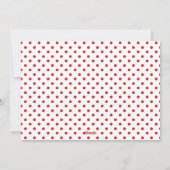 モダンおもしろい | 3フォトレッドクリスマス シーズンカード (裏面)