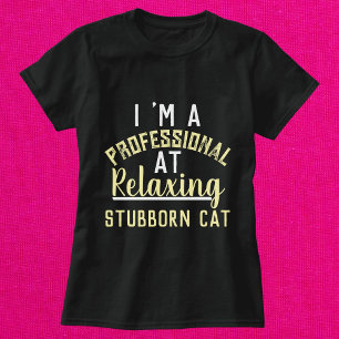 モダンおもしろいCat Scriptパーソナライズされた Women Black Tシャツ