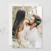 モダンおもしろいCotorque Free Drinks結婚の写真 セーブザデート (裏面)