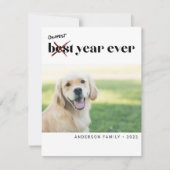 モダンおもしろいOkayest最高の Year Ever New Year シーズンカード (正面)