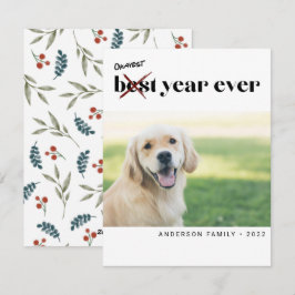 モダンおもしろいOkayest最高の Year Ever New Year シーズンカード