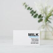 モダンおよびはっきりしたデザイン、ミルクマン/女性デリバリ 名刺 (スタンド正面)