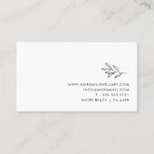 モダンおよびスタイリッシュ名刺 名刺 (裏面)