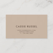 モダンおよびスタイリッシュ名刺 名刺 (裏面)