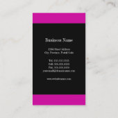 モダンおよびプロフェッショナル 名刺 (裏面)