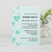 モダンおよびユニークナース退職パーティー 招待状 (スタンド正面)