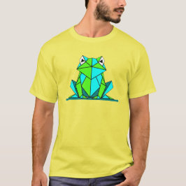 モダンおりがみ幾何学カエル グラフィックTシャツ Tシャツ