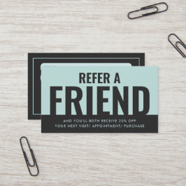 モダンおシンプルはっきりした友達の紹介参照 名刺