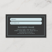 モダンおシンプルはっきりした友達の紹介参照 名刺 (裏面)