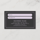 モダンおシンプルはっきりした友達の紹介参照 名刺 (裏面)