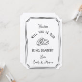 モダンおパーソナライズされた前がリングや輪だ。 カード (正面/裏面インサイチュ)