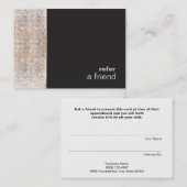 モダンお尻スフェイクケインサロンフレンドBlack参照 紹介カード (正面/裏面)