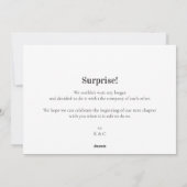 モダンお得知らせ結婚した写真 シーズンカード (裏面)