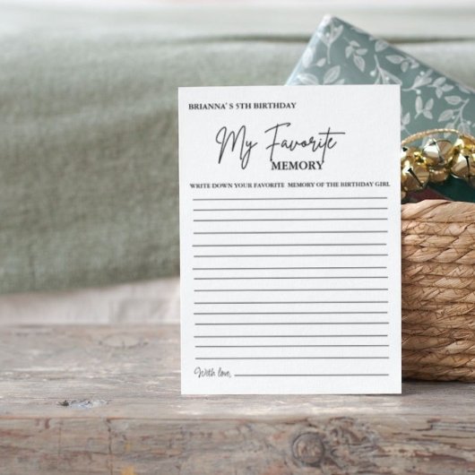 モダンお気に入りのミニマル誕生日 案内状