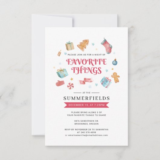 モダンお気に入りのThings 招待状 (正面)
