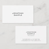 モダンお洒落エレガントデザインプロフェッショナル 名刺 (正面/裏面)