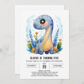 モダンお洒落カスタム誕生日 招待状 (正面/裏面)